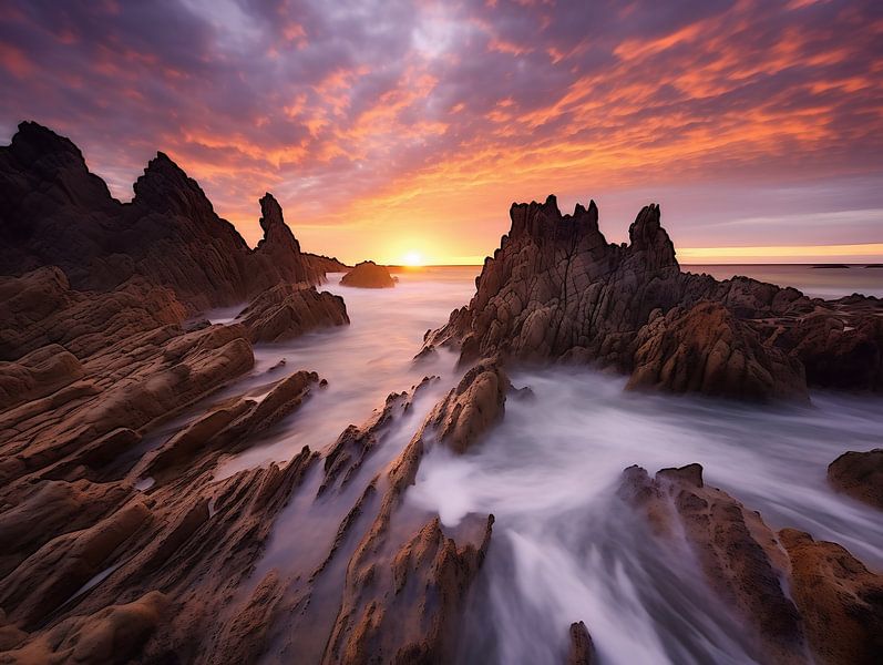 Goldene Stunde am Meer von fernlichtsicht