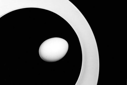 Petit déjeuner : œuf sur assiette