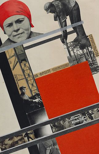 Gustav Klucis, aan het front van de socialistische constructie, 1928