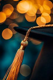 Finishing cap with tassel in the centre by Poster Art Shop