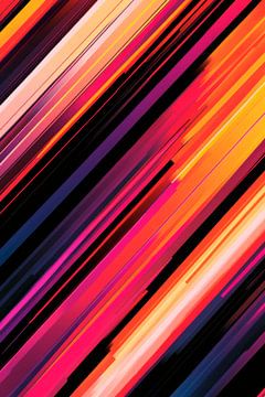 Coloured rays of light in the chaos by Poster Art Shop