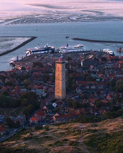Terschelling: Brandaris lighthouse at sunrise - Iconic light on an enchanting island