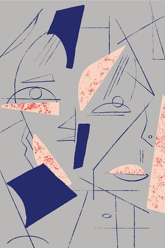 Gezicht Abstract Schilderij