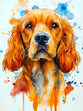 Cocker Spaniel hond dierenkunst #hond