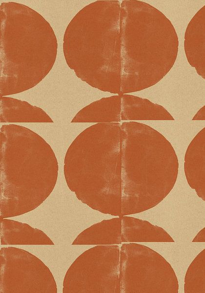 Terracotta abstract shapes. by Dina Dankers