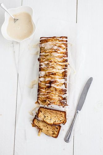 Gâteau aux poires avec glaçage