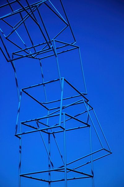 Blue Cubes by Ad van Geffen