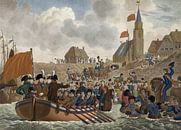 Ankunft von Wilhelm I. in Scheveningen, 1813 von Atelier Liesjes Miniaturansicht
