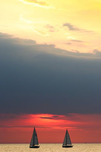 Coucher de soleil tricolore. sur Josmar Colmenares