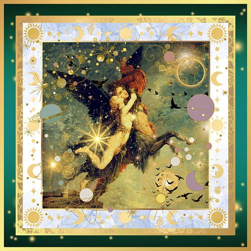 S.F. Geremasterde Groene Rand-versie van De Chimaera van Gustave Moreau