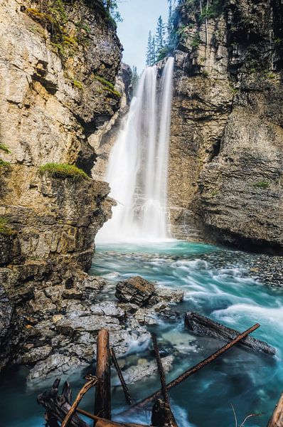 Johnston Canyon waterval van Loris Photography