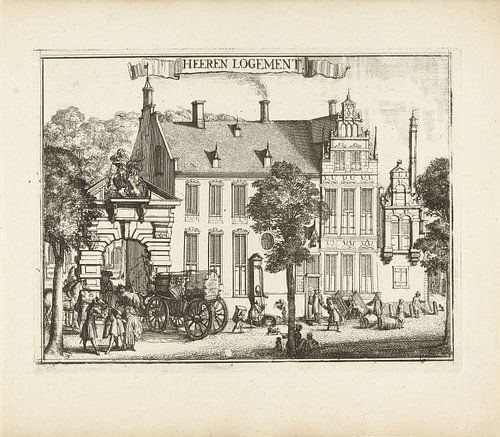Blick auf das Herenlogement in Haarlem, Romeyn de Hooghe