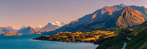 De weg naar Glenorchy, Zuider Eiland, Nieuw Zeeland