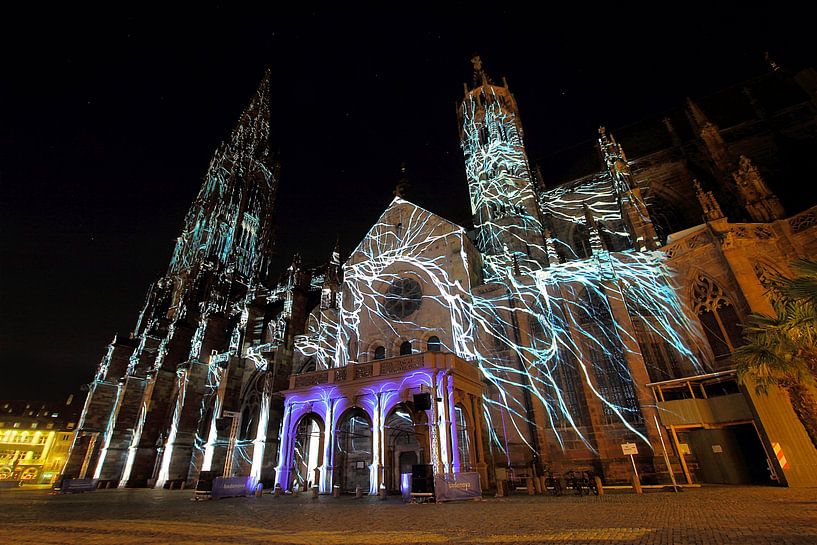 Münstermapping Freiburg von Patrick Lohmüller