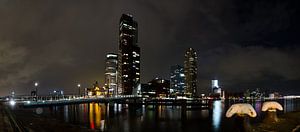 Rijnhavenbrug naar Wilhelminapier Rotterdam, panorama von Maurice Verschuur