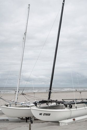 Zeilboten op het Strand. Noordwijk. 1