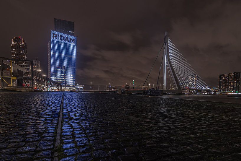 Pont Erasmus Wilhelminakade de Rotterdam par Klaas Doting