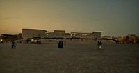 Het amfitheater in Katara Cultural Village, Doha Qatar