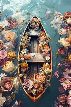 The Peaceful Flower Raft by ByNoukk