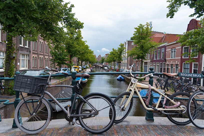 Haarlem, water , bruggen en fietsen by Cilia Brandts