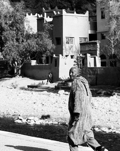 Ein Bewohner des Dorfes Todgha-Schlucht