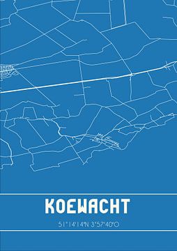 Blueprint | Carte | Koewacht (Zeeland) sur Rezona