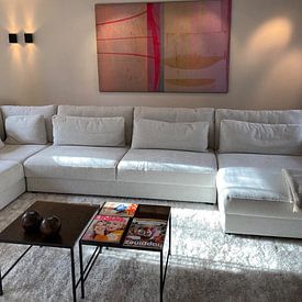 Customer photo: Modern abstract in neon and pastel colours by Studio Allee, on artframe