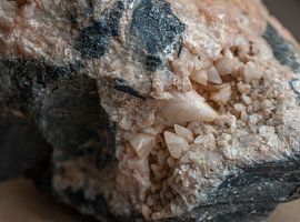 Calcite en dents de chien sur Stefanie de Boer