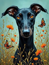 Die stille Anmut des Galgo II von Betty Maria Digital Art