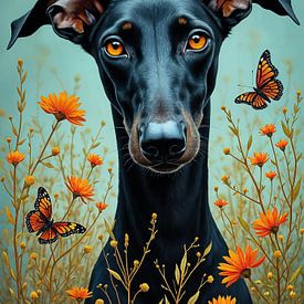 Die stille Anmut des Galgo II von Betty Maria Digital Art