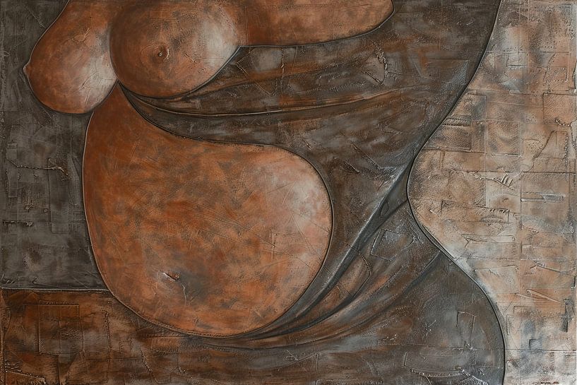 abstract portret erotisch van Egon Zitter