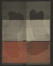 Modern abstract art. Shapes in terracotta, white and brown. by Dina Dankers thumbnail