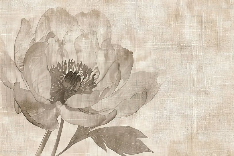 Bloemen Schilderij | Sepia Whispers van Modern Collection