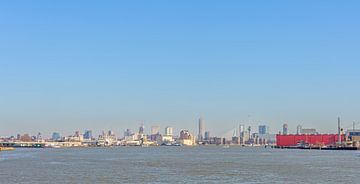 Rotterdam skyline vanaf het water van Patrick Herzberg