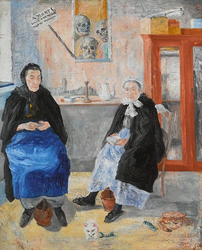 De weemoedige viswijven, James Ensor