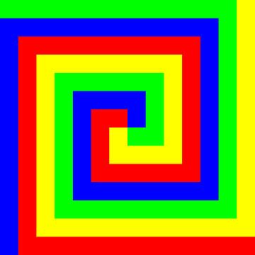 Color-Permutation-Spiral | S=07 | P #01 | RBGY