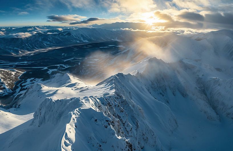 Zauberhafte Winterlandschaft von fernlichtsicht