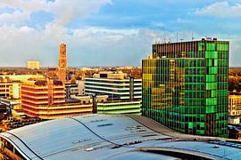 Alt und neu Utrecht im Abendlicht von Jan van der Knaap