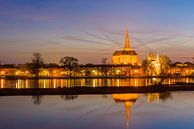 Cityfront von Kampen am Abend von Paul Kaandorp Miniaturansicht