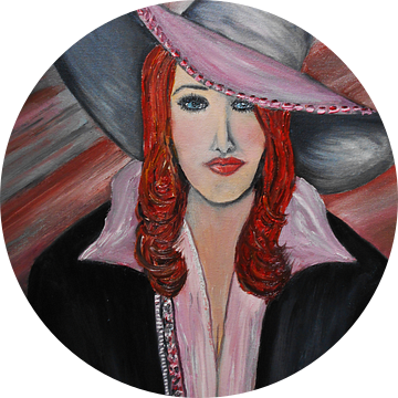 Red Haired Woman van Rhonda Clapprood
