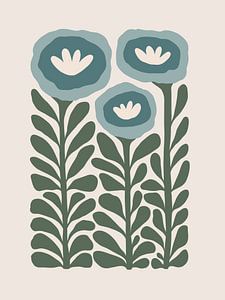 Floral Rise in Blue