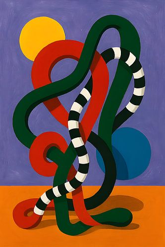 Abstract schilderij.