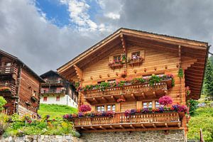 Chalet in Grimentz Zwitserland von Dennis van de Water