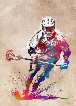 Lacrosse sport kunst #lacrosse #sport van JBJart Justyna Jaszke