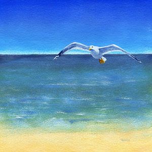 Breite deine Flügel aus und fliege Acrylgemälde