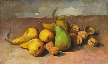 Karl Hofer, Still life with pears and apricots, 1940 by Atelier Liesjes