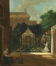 Un jardin de ville à Amsterdam, Cornelis Troost par Des maîtres magistraux Aperçu