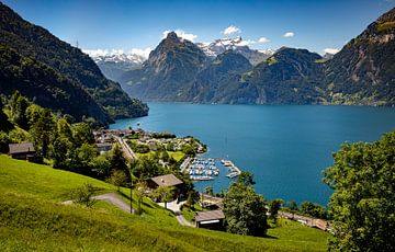 Vue de Sisikon, Suisse