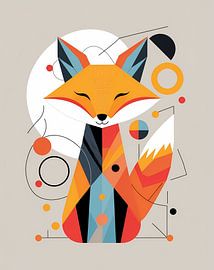 Fox: abstract-geometric by Liona Toussaint