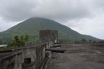 Fort Belgica op de Banda eilanden van Greetje Dijkstra